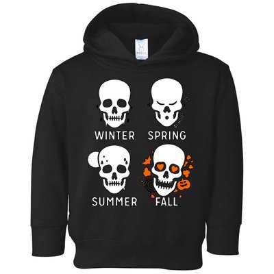 4 Seasons Skeleton Winter Summer Fall Spring Toddler Hoodie