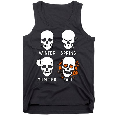 4 Seasons Skeleton Winter Summer Fall Spring Tank Top