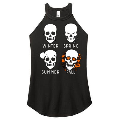 4 Seasons Skeleton Winter Summer Fall Spring Women’s Perfect Tri Rocker Tank