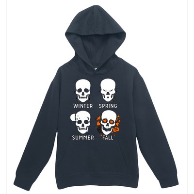 4 Seasons Skeleton Winter Summer Fall Spring Urban Pullover Hoodie