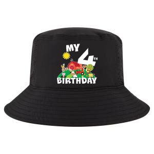 4 Year Old Farm My 4th Birthday Cool Comfort Performance Bucket Hat