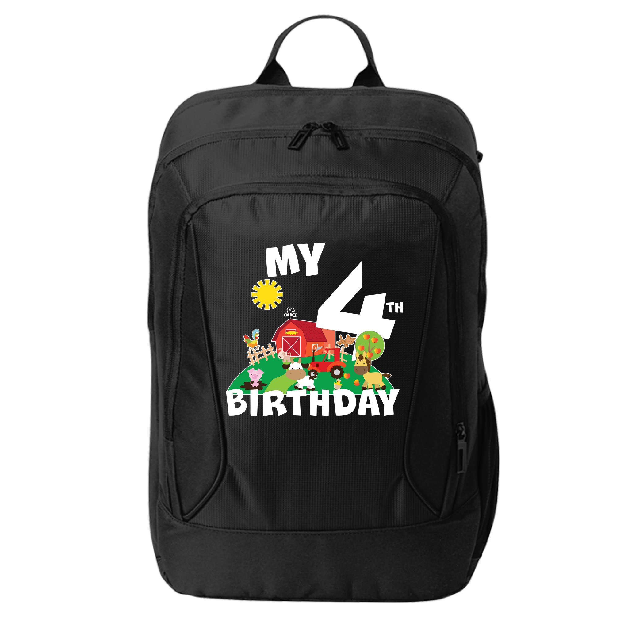 4 Year Old Farm My 4th Birthday City Backpack