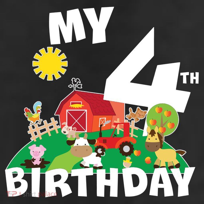 4 Year Old Farm My 4th Birthday 11oz C Handle Ceramic Mug