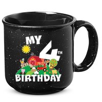 4 Year Old Farm My 4th Birthday 15oz Campfire Ceramic Mug