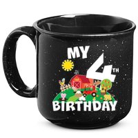4 Year Old Farm My 4th Birthday 15oz Campfire Ceramic Mug
