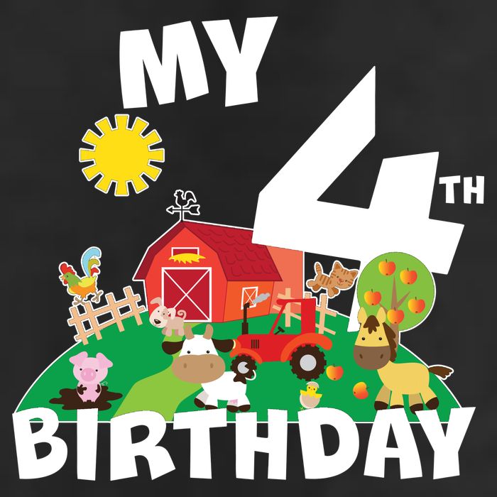 4 Year Old Farm My 4th Birthday 15oz Campfire Ceramic Mug