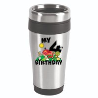 4 Year Old Farm My 4th Birthday 16oz Travel Tumbler