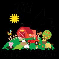 4 Year Old Farm My 4th Birthday 16oz Travel Tumbler