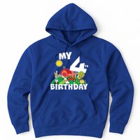 4 Year Old Farm My 4th Birthday Hoodie