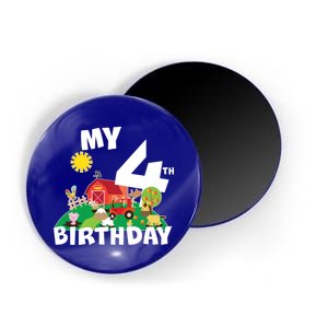 4 Year Old Farm My 4th Birthday Magnet