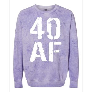 40 AF 40th Birthday Colorblast Crewneck Sweatshirt