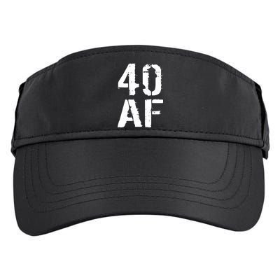 40 AF 40th Birthday Adult Drive Performance Visor