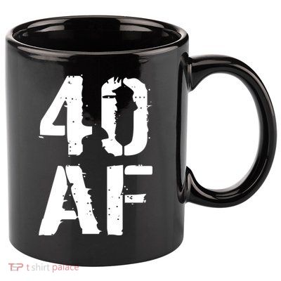 40 AF 40th Birthday 11oz C Handle Ceramic Mug