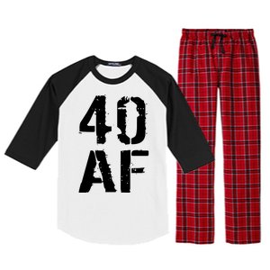 40 AF 40th Birthday Raglan Sleeve Pajama Set