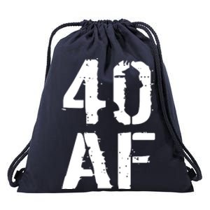 40 AF 40th Birthday Drawstring Bag