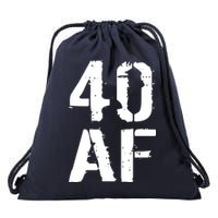 40 AF 40th Birthday Drawstring Bag