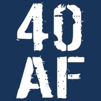 40 AF 40th Birthday Drawstring Bag