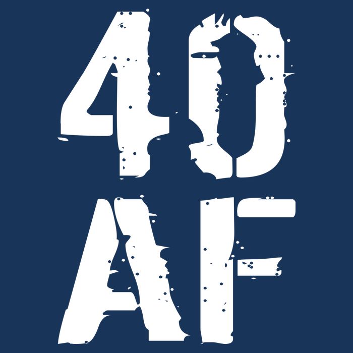 40 AF 40th Birthday Drawstring Bag