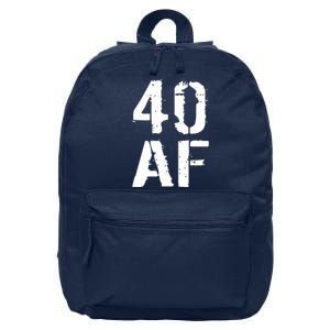 40 AF 40th Birthday 16 in Basic Backpack