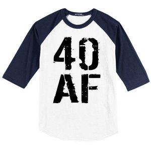 40 AF 40th Birthday Baseball Sleeve Shirt