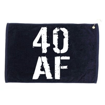 40 AF 40th Birthday Grommeted Golf Towel