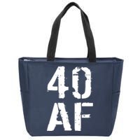 40 AF 40th Birthday Zip Tote Bag