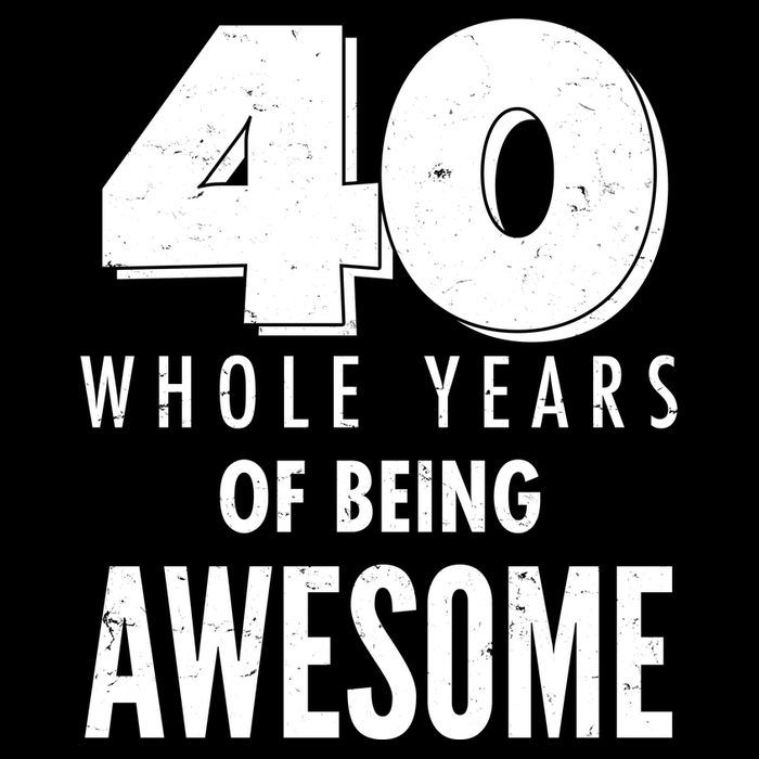 40 Whole Years Of Being Awesome Birthday Tall T-Shirt