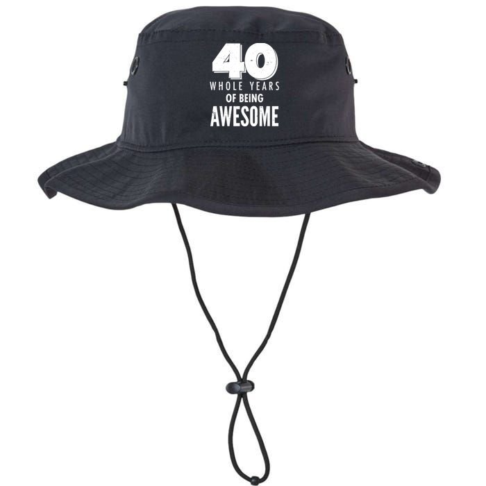 40 Whole Years Of Being Awesome Birthday Legacy Cool Fit Booney Bucket Hat