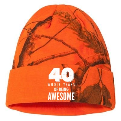 40 Whole Years Of Being Awesome Birthday Kati Licensed 12" Camo Beanie