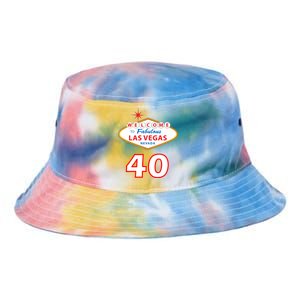 40 Years Old In Vegas - 40th Birthday Tie Dye Newport Bucket Hat