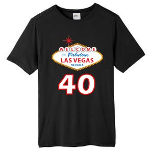 40 Years Old In Vegas - 40th Birthday Tall Fusion ChromaSoft Performance T-Shirt