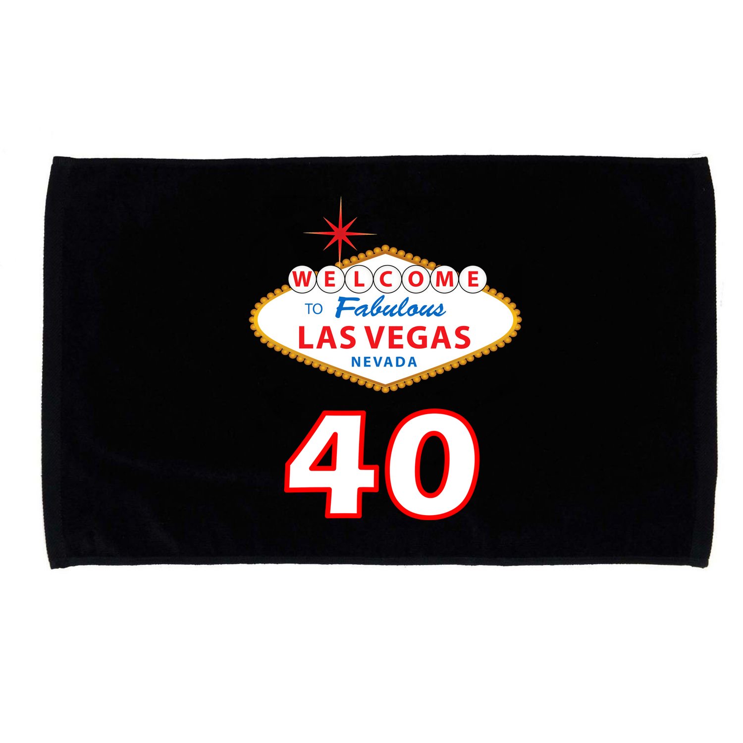 40 Years Old In Vegas - 40th Birthday Microfiber Hand Towel