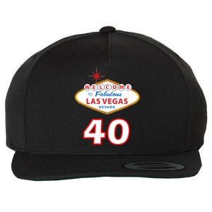 40 Years Old In Vegas - 40th Birthday Wool Snapback Cap