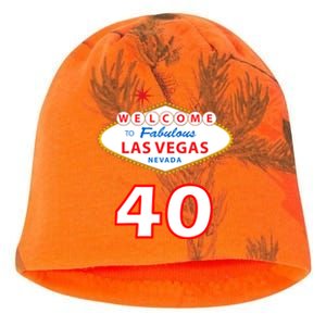 40 Years Old In Vegas - 40th Birthday Kati - Camo Knit Beanie