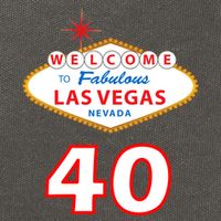 40 Years Old In Vegas - 40th Birthday Cotton Canvas Backpack