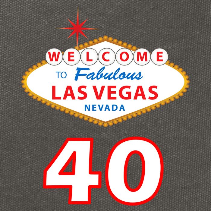 40 Years Old In Vegas - 40th Birthday Cotton Canvas Backpack