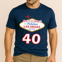 40 Years Old In Vegas - 40th Birthday Cooling Performance Crew T-Shirt