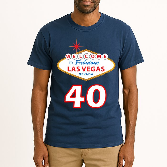 40 Years Old In Vegas - 40th Birthday Tall T-Shirt