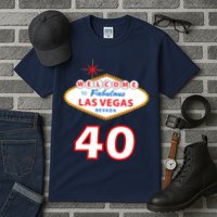 40 Years Old In Vegas - 40th Birthday Tall T-Shirt