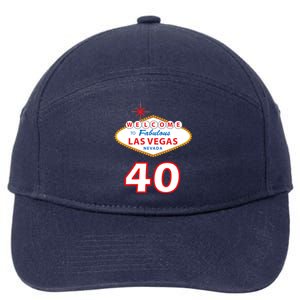 40 Years Old In Vegas - 40th Birthday 7-Panel Snapback Hat