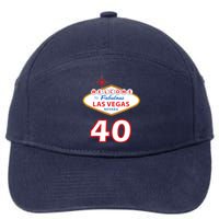 40 Years Old In Vegas - 40th Birthday 7-Panel Snapback Hat