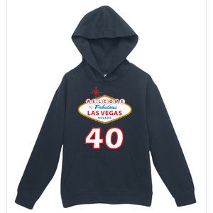 40 Years Old In Vegas - 40th Birthday Urban Pullover Hoodie