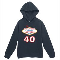 40 Years Old In Vegas - 40th Birthday Urban Pullover Hoodie