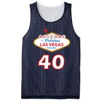 40 Years Old In Vegas - 40th Birthday Mesh Reversible Basketball Jersey Tank