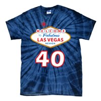 40 Years Old In Vegas - 40th Birthday Tie-Dye T-Shirt