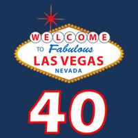 40 Years Old In Vegas - 40th Birthday Tie-Dye T-Shirt
