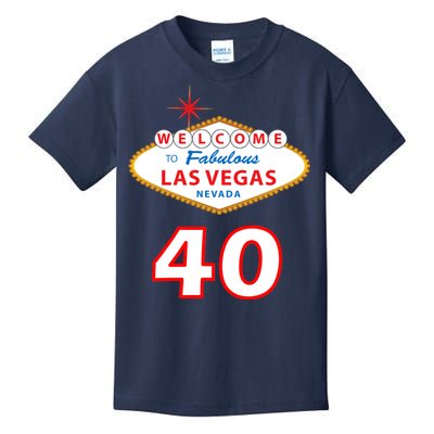 40 Years Old In Vegas - 40th Birthday Kids T-Shirt