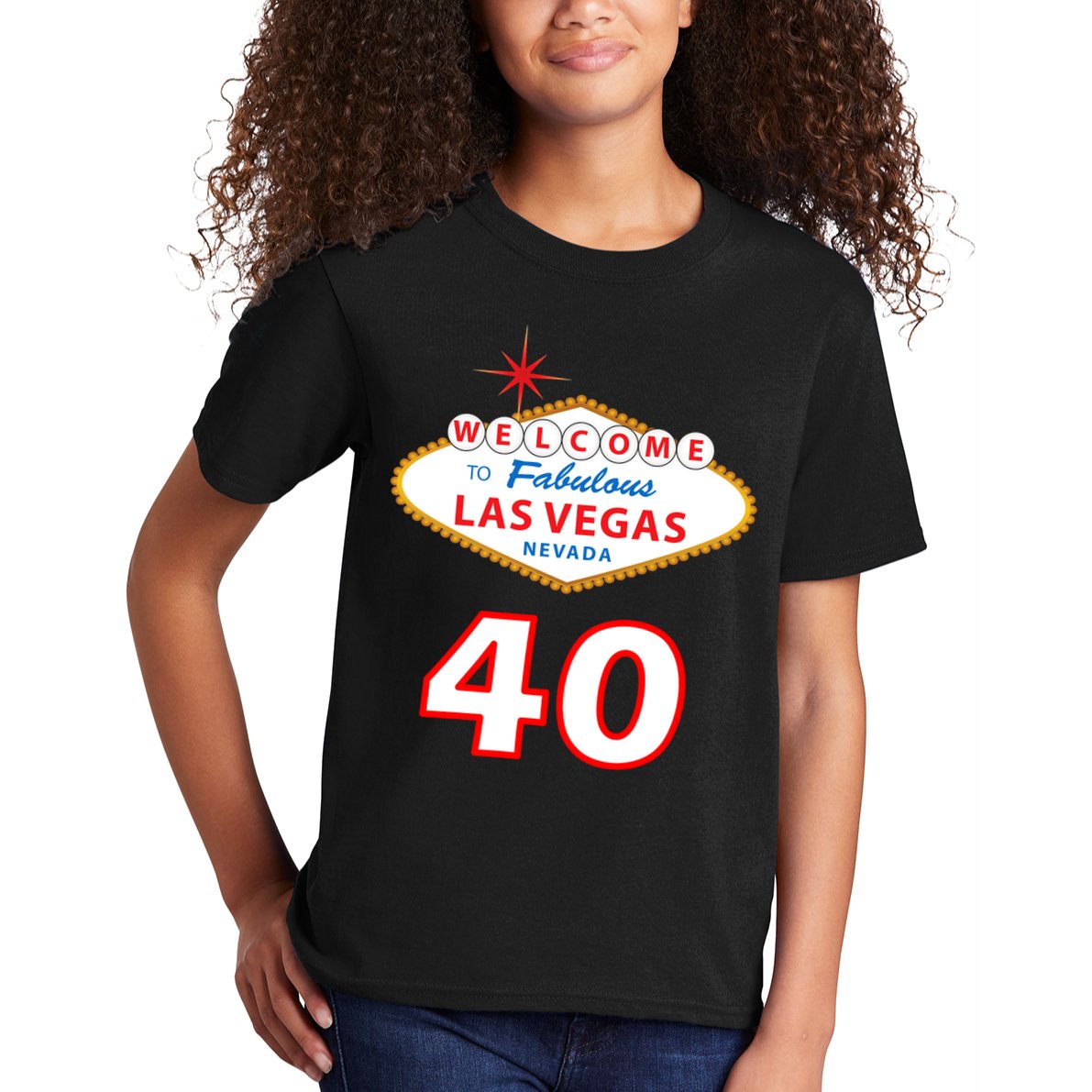40 Years Old In Vegas - 40th Birthday Kids T-Shirt