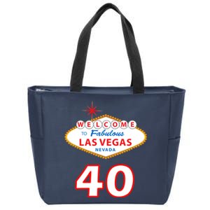 40 Years Old In Vegas - 40th Birthday Zip Tote Bag