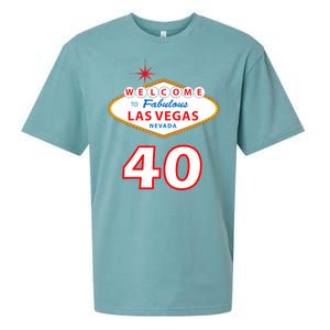 40 Years Old In Vegas - 40th Birthday Sueded Cloud Jersey T-Shirt